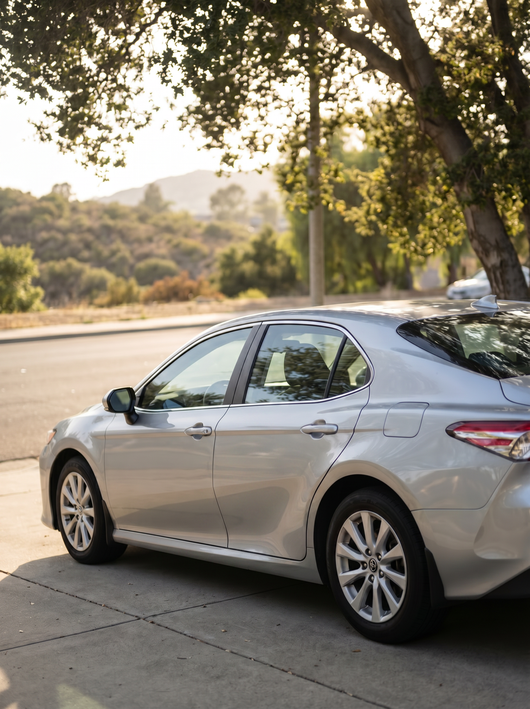 After — Camry door repaired